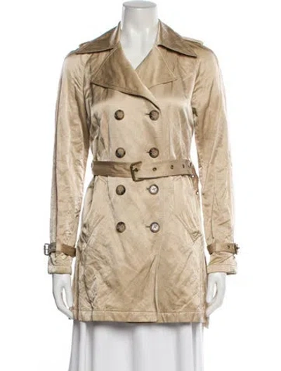Pre-owned Michael Michael Kors Trench Coat In Neutral