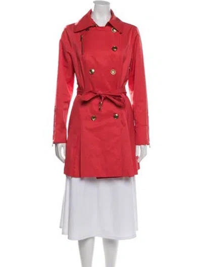 Pre-owned Michael Michael Kors Trench Coat In Pink