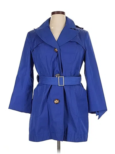 Pre-owned Michael Michael Kors Trenchcoat In Blue