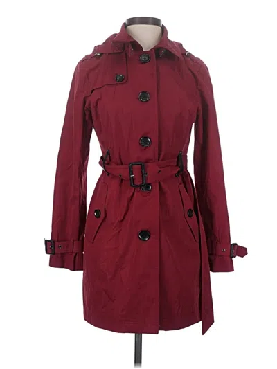 Pre-owned Michael Michael Kors Trenchcoat In Burgundy