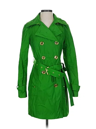Pre-owned Michael Michael Kors Trenchcoat In Green