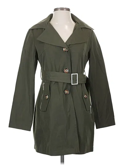 Pre-owned Michael Michael Kors Trenchcoat In Green