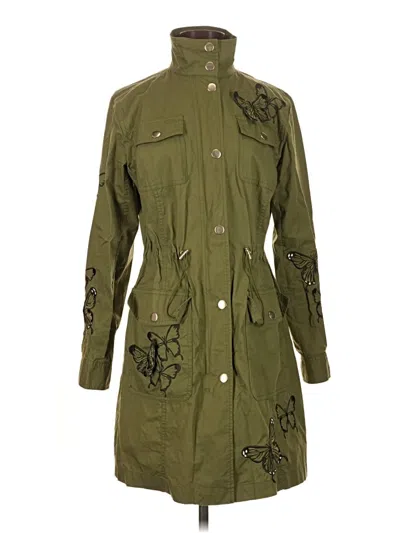 Pre-owned Michael Michael Kors Trenchcoat In Green