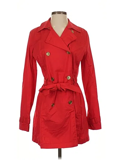 Pre-owned Michael Michael Kors Trenchcoat In Red