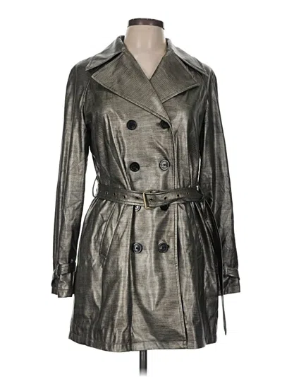 Pre-owned Michael Michael Kors Trenchcoat In Silver