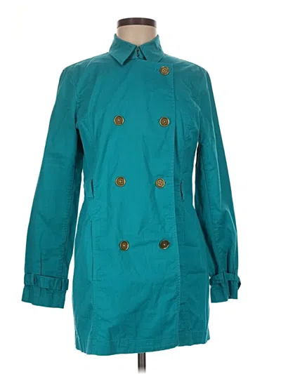 Pre-owned Michael Michael Kors Trenchcoat In Teal