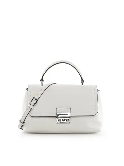 Michael Michael Kors Tribeca Leather Bag In White
