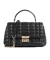 Michael Michael Kors Tribeca Medium Quilted Satchel Bag In Black