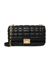 Michael Michael Kors Tribeca Quilted Leather Shoulder Bag In Black