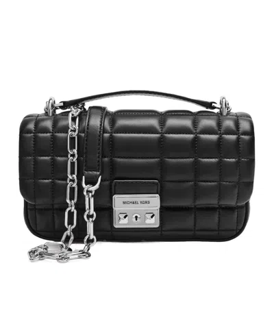 Michael Michael Kors Tribeca Small Quilted Shoulder Bag In Black