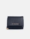 Michael Michael Kors 'trifold' Black Leather Wallet In Black