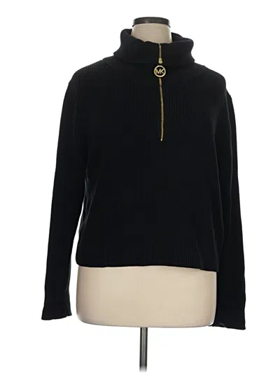 Pre-owned Michael Michael Kors Turtleneck Sweater In Black