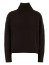 Michael Michael Kors Michael By Michael Kors Dark Brown Wool Sweater In Brown