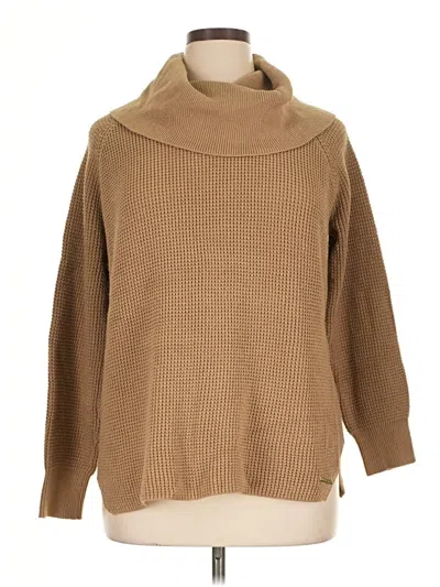 Pre-owned Michael Michael Kors Turtleneck Sweater In Brown