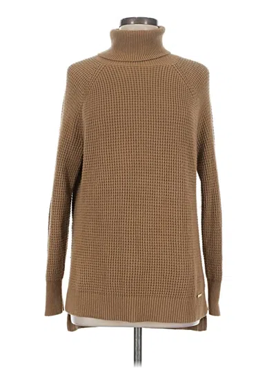 Pre-owned Michael Michael Kors Turtleneck Sweater In Brown