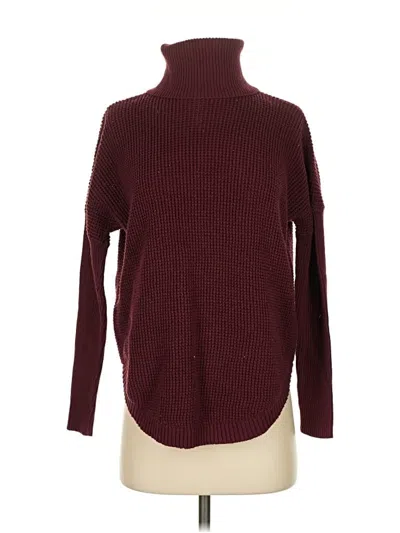 Pre-owned Michael Michael Kors Turtleneck Sweater In Burgundy