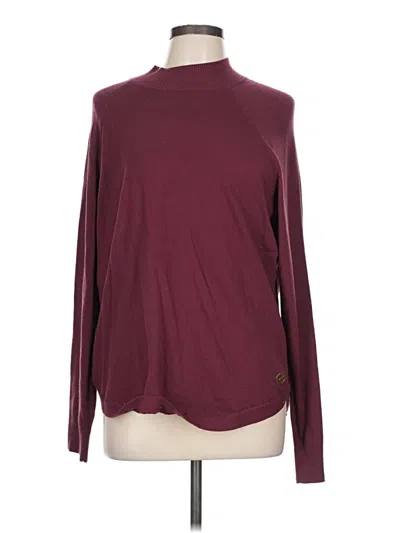 Pre-owned Michael Michael Kors Turtleneck Sweater In Burgundy