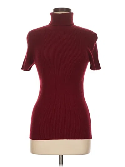 Pre-owned Michael Michael Kors Turtleneck Sweater In Burgundy