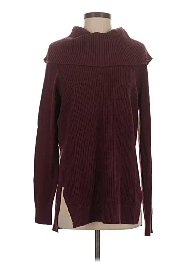 Pre-owned Michael Michael Kors Turtleneck Sweater In Burgundy