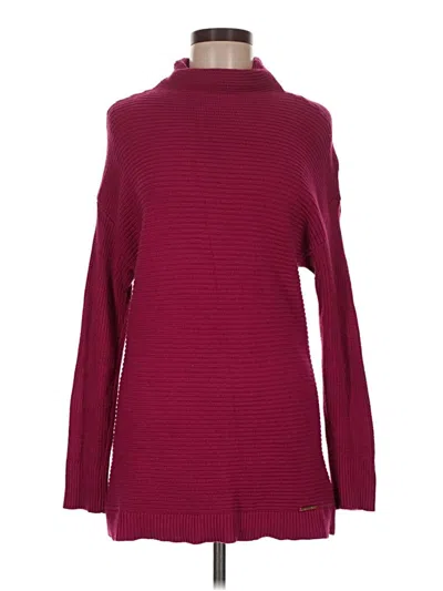 Pre-owned Michael Michael Kors Turtleneck Sweater In Burgundy