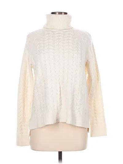 Pre-owned Michael Michael Kors Turtleneck Sweater In Ivory