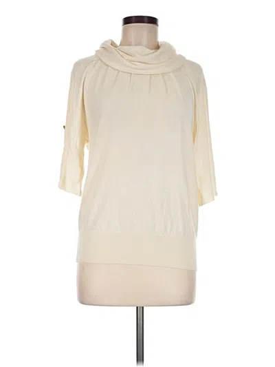 Pre-owned Michael Michael Kors Turtleneck Sweater In Ivory