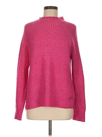 Pre-owned Michael Michael Kors Turtleneck Sweater In Pink