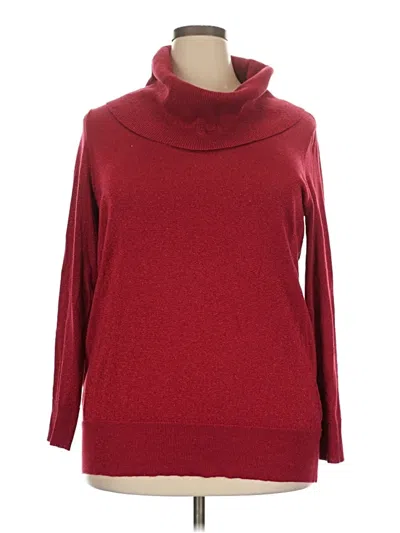Pre-owned Michael Michael Kors Turtleneck Sweater In Red