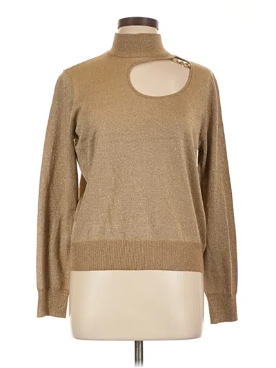 Pre-owned Michael Michael Kors Turtleneck Sweater In Tan