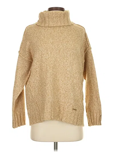 Pre-owned Michael Michael Kors Turtleneck Sweater In Tan