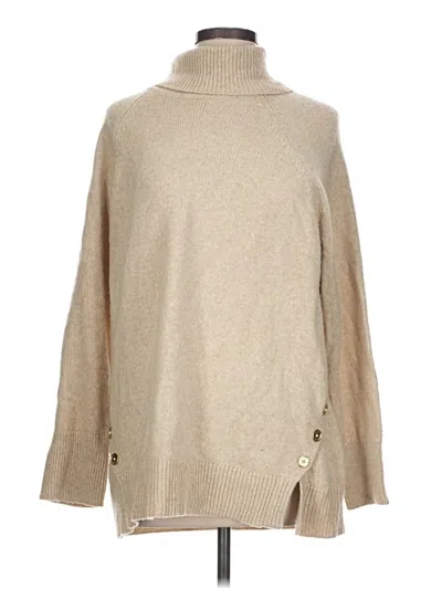 Pre-owned Michael Michael Kors Turtleneck Sweater In Tan