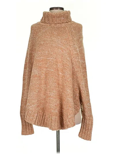 Pre-owned Michael Michael Kors Turtleneck Sweater In Tan