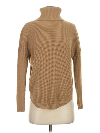 Pre-owned Michael Michael Kors Turtleneck Sweater In Tan