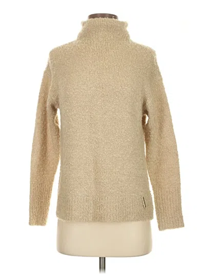 Pre-owned Michael Michael Kors Turtleneck Sweater In Tan