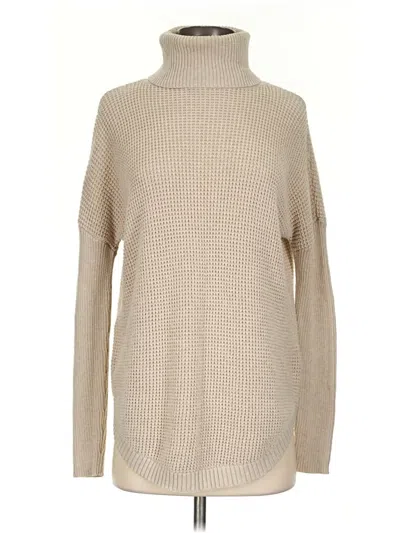 Pre-owned Michael Michael Kors Turtleneck Sweater In Tan