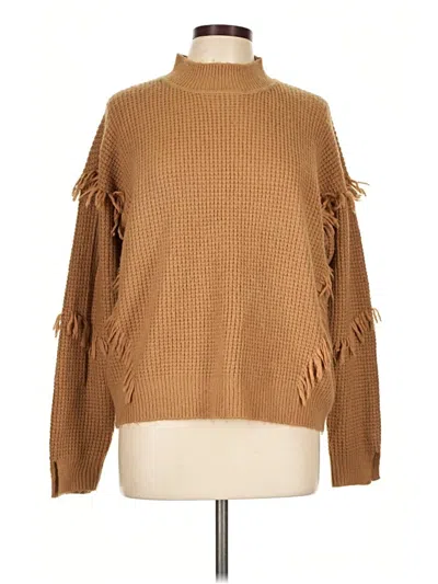 Pre-owned Michael Michael Kors Turtleneck Sweater In Tan