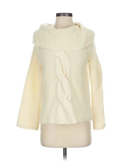 Pre-owned Michael Michael Kors Turtleneck Sweater In White