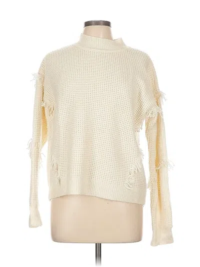 Pre-owned Michael Michael Kors Turtleneck Sweater In White