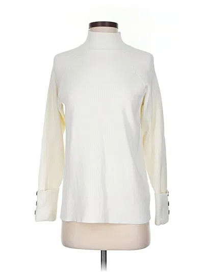 Pre-owned Michael Michael Kors Turtleneck Sweater In White