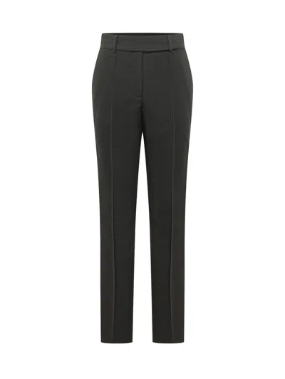 Michael Michael Kors Satin-stripe Slim-leg Trousers In Black
