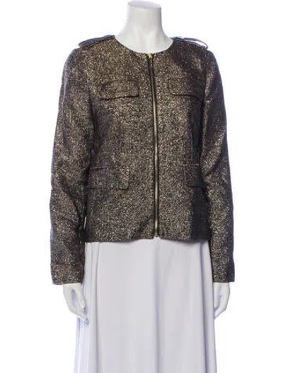 Pre-owned Michael Michael Kors Tweed Pattern Evening Jacket