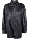 Michael Michael Kors Unisex Oversized Leather Shirt