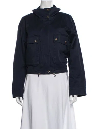 Pre-owned Michael Michael Kors Utility Jacket In Blue
