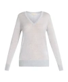 Michael Michael Kors V-neck Knitted Pullover In White
