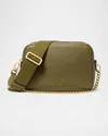 Michael Michael Kors Vee Fanny Pack Cerulean Vinyl In Safari Gre