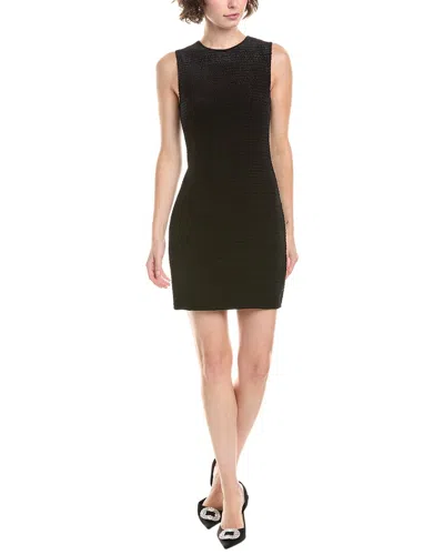 Michael Michael Kors Velvet Smocked Mini Dress In Black