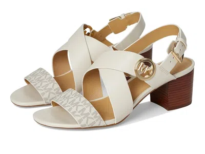 Michael Michael Kors Vera Flex Mid Sandal Women's Sandals Vanilla Multi: 8 M In White