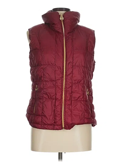 Pre-owned Michael Michael Kors Vest In Burgundy