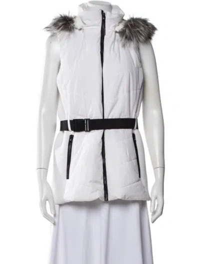 Pre-owned Michael Michael Kors Vest In White