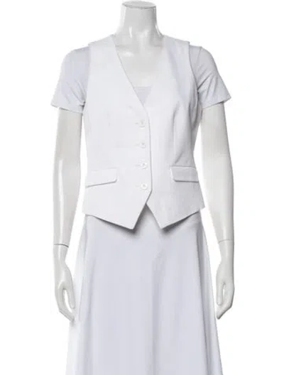 Pre-owned Michael Michael Kors Vest In White